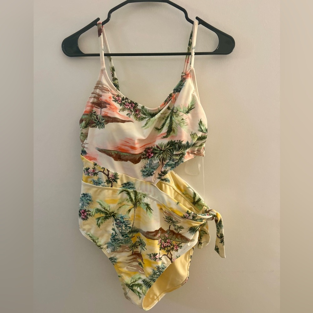 Sandflower Cut Out Tropical One Piece